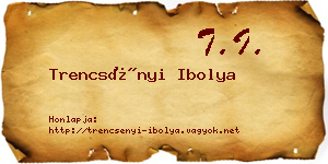 Trencsényi Ibolya névjegykártya