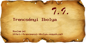 Trencsényi Ibolya névjegykártya
